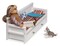 Badger Basket Sofa/Daybed with Trundle for 18 inch Dolls - White/Multi